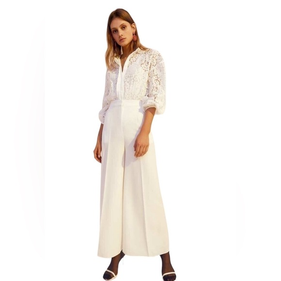 Keepsake the Label White Wide Leg Pants Sample Sale - Picture 3 of 10